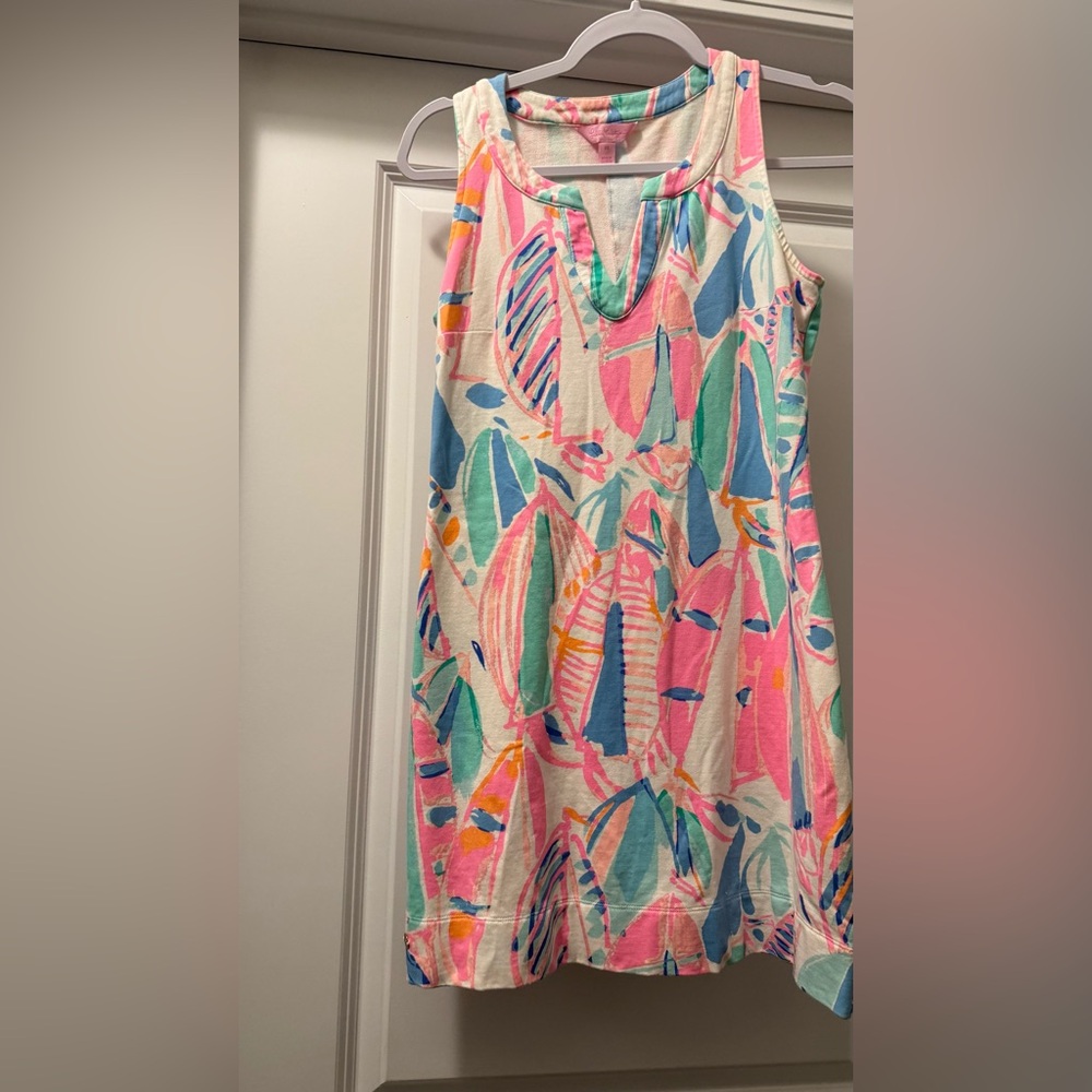 Lilly Pulitzer Vibrant Pink and Blue Dress